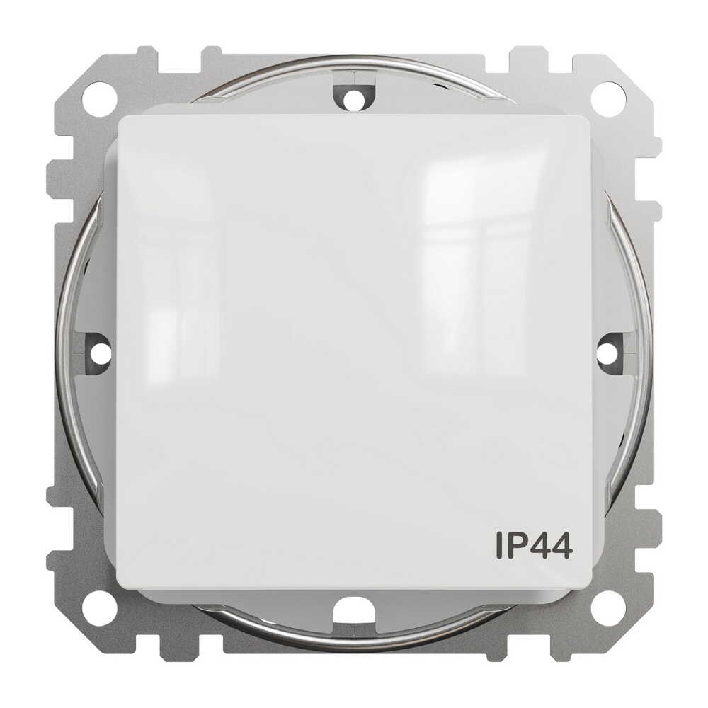 Вимикач Schneider Sedna Design білий 1кл прохідний IP44 ( SDD211106 )